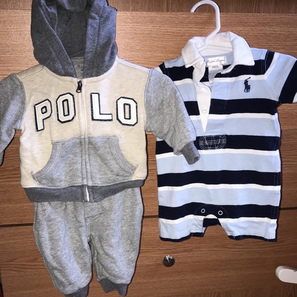 newborn polo sweat suit
